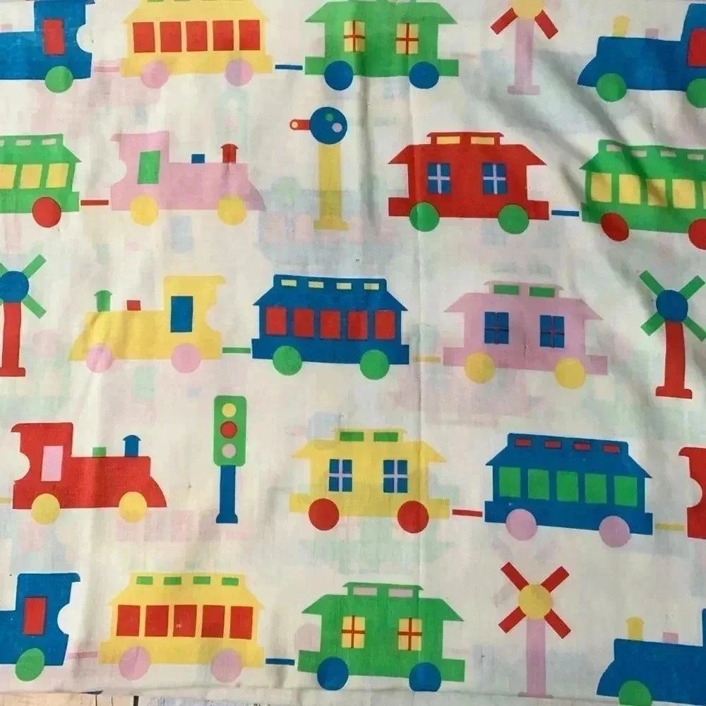 Super cute vintage little trains top sheet ONLY
